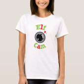 T-shirt Elf Cam North Pôle Noël Fun Fun Mignonne (Devant)