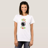 T-shirt Elf Cam North Pôle Noël Fun Fun Mignonne (Devant entier)