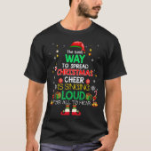 T-shirt Elf Christmas La Meilleure Façon De Diffuser Le Ch (Devant)