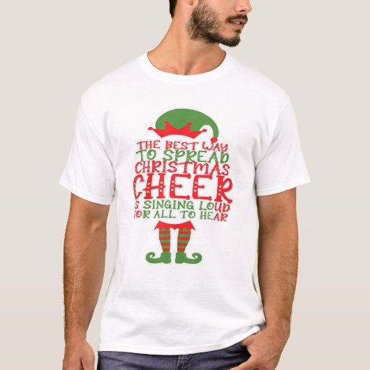 T-shirt Elf Christmas Tee, Le Meilleur Moyen De Diffuser C (Devant)