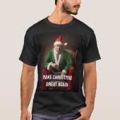 T-shirt Elf de Noël Donald Trump (Devant)