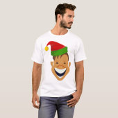 T-shirt Elf de Noël en riant (Devant entier)