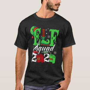 T-shirt Elf Squad 2020 Joyeux Quarantine Noël Père Noël Ha