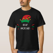 T-shirt Elf Squad | Devis personnalisable pour elfe de Noë (Devant)