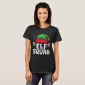 T-shirt Elf Squad Noël Amusant Elfes Famille Correspondant (Devant entier)