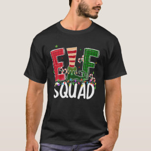 T-shirt Elf Squad Noël Matching Famille Drôle