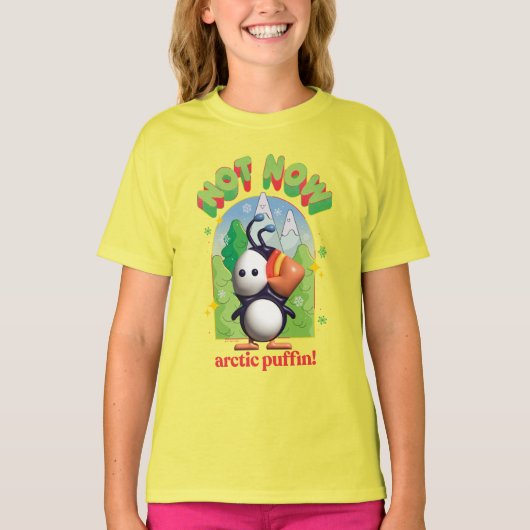 T-shirt Elf the Movie | Pas maintenant Arctic Puffin! (Devant)
