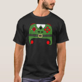 T-shirt Elf Video Game Controller Funny Christmas Gaming L (Devant)