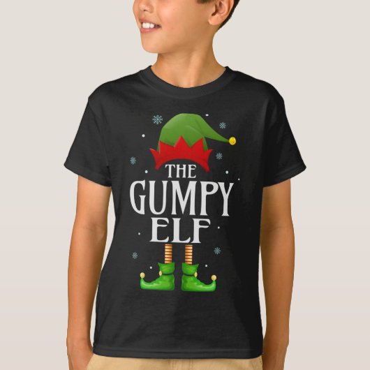 T-shirt Elf Xmas Gumpy Correspondance famille Noël Grand (Devant)