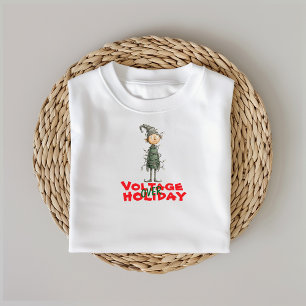 T-shirt Elfe de dessin animé vintage emmêlé dans des lumiè