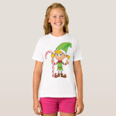 T-shirt Elfe fille avec Sucre de canne (Devant entier)