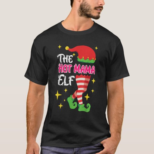 T-shirt Elfe mère de maman chaude (Devant)