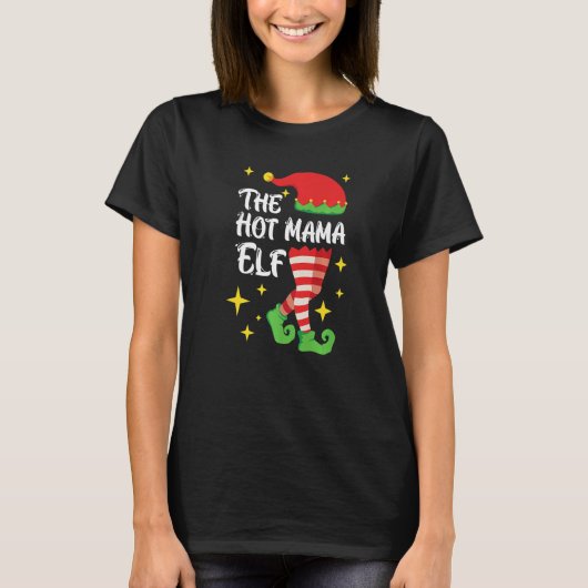 T-shirt Elfe mère de maman chaude (Devant)