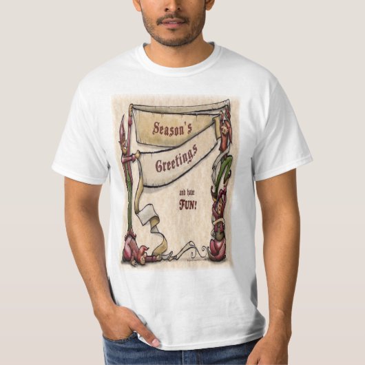 T-shirt Elfes - Bonnes Fêtes (Devant)