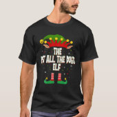 T-shirt Elfes Groupe Le Animal Tous Les Chiens Elfes Noël (Devant)