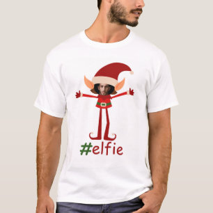 T-shirt Elfie Christmas Photo Tête encadrée