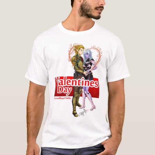 T-shirt Elfos - Valentine's Day (Devant)