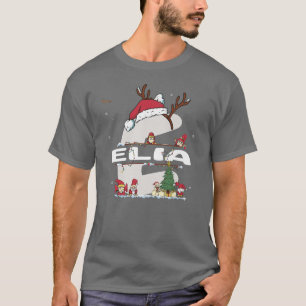 T-shirt Elia Christmas w Elia Nom pour les Noël drôles