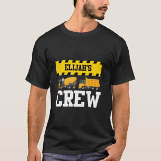 T-shirt Elijah Construction Crew Doublon Personnalisé Dump