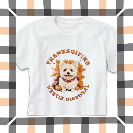 T-shirt Élimination de Westie de Thanksgiving