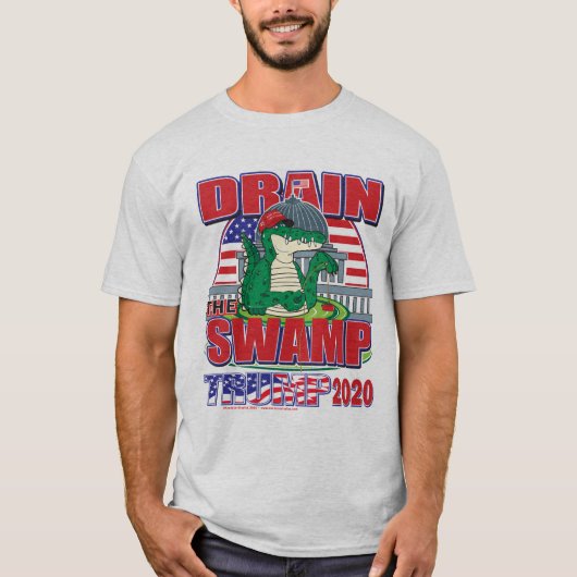 T-shirt Éliminer le marais Trump 2020 (Devant)