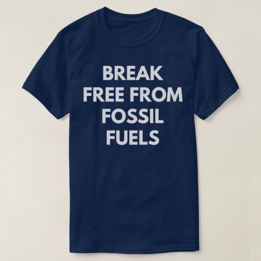 T-shirt Éliminer Les Combustibles Fossiles (Design devant)