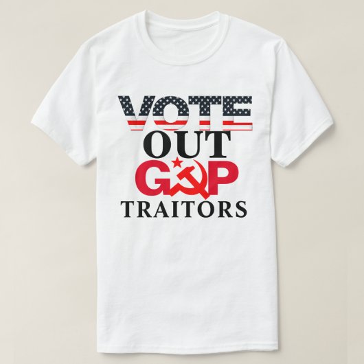 T-SHIRT ÉLIMINER LES TRAITANTS GOP (Design devant)