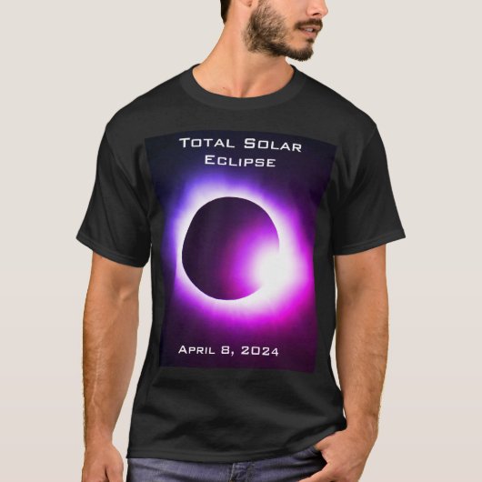 T-shirt Élipse solaire totale 8 avril 2024 (Devant)