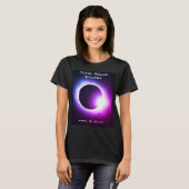 T-shirt Élipse solaire totale 8 avril 2024 (Devant entier)