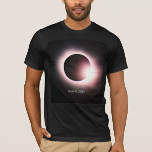 T-shirt Élipse solaire totale 8 avril 2024 soleil de lune