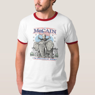 T-shirt Élisez l'éléphant 2008 de GOP de McCain