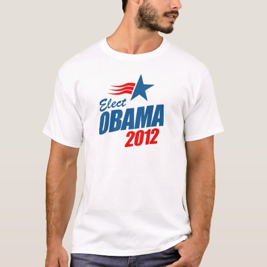T-shirt Élisez Obama 2012 (Devant)