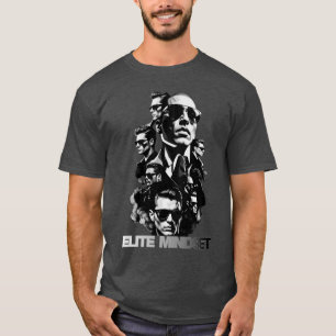 T-shirt Élite Mentalité Luxe Premium Hommes Gris Foncé Gra