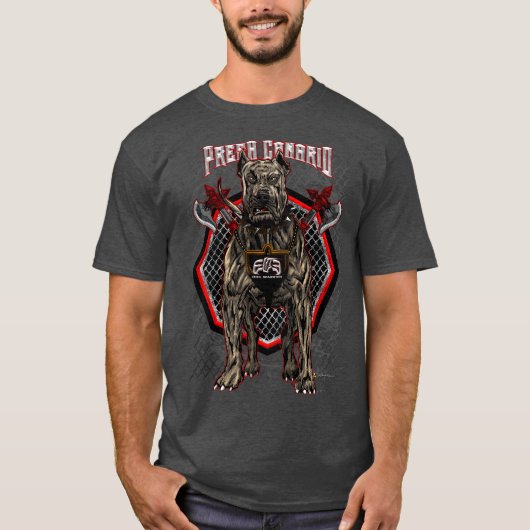 T-shirt ElitE Presa Canario - Guerrier de chien (Devant)