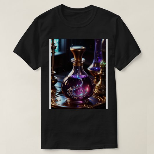 T-shirt élixir violet en bouteille (Design devant)
