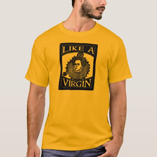 T-shirt Elizabeth I "comme une Vierge [reine]" de gravure (Devant)