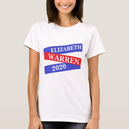 T-shirt Elizabeth Warren pour la présidente 2020 (Devant)