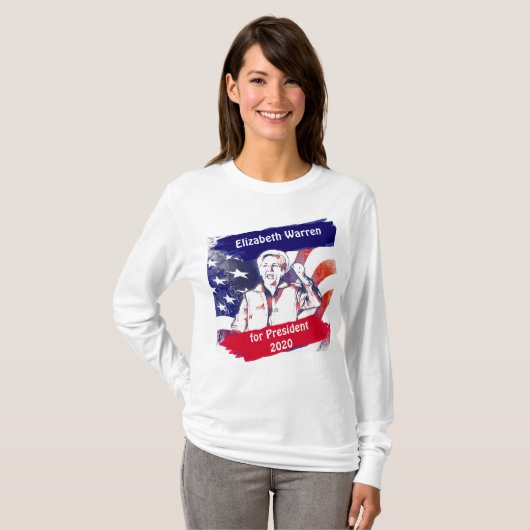 T-shirt Elizabeth Warren pour l'élection présidentielle de (Devant entier)