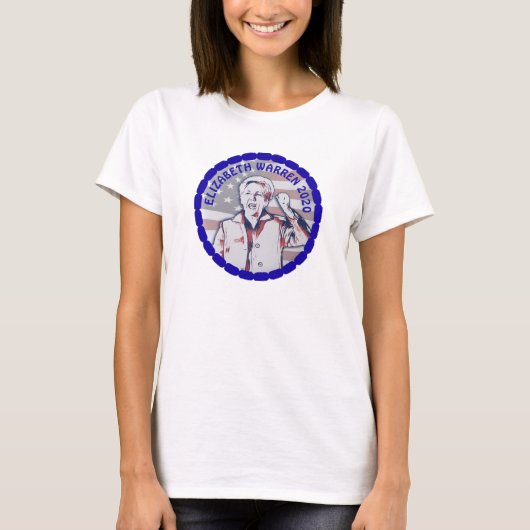 T-shirt Elizabeth Warren pour présentation 2020 (Devant)