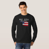 T-shirt Elk City USA State America Travel Oklahoman (Devant entier)