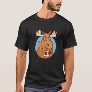 T-shirt Elk Coffee Suède Nature Hiker Wilderness Fun