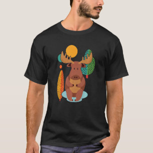 T-shirt Elk Cute - Animaux sauvages Moose Premium