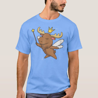 T-shirt Elk d'orignal velu Forêt mystique Oie Louvain velu