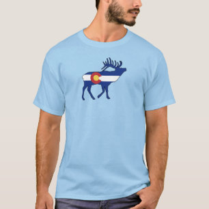 T-shirt Elk, Drapeau du Colorado