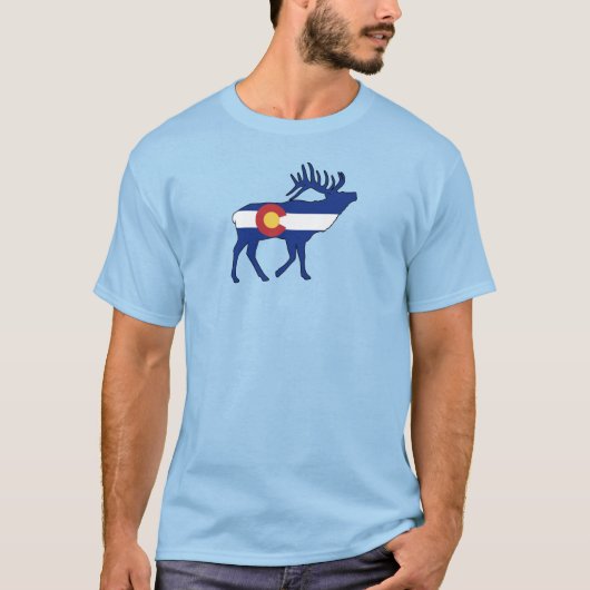 T-shirt Elk, Drapeau du Colorado (Devant)