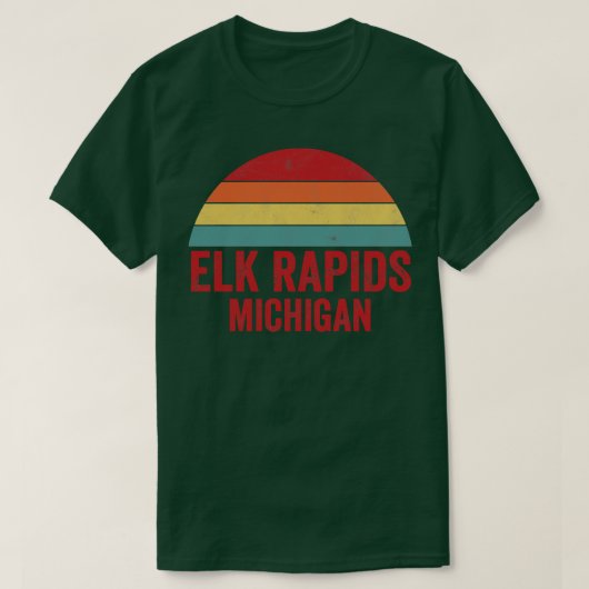 T-shirt Elk Rapids Michigan 2 (Design devant)