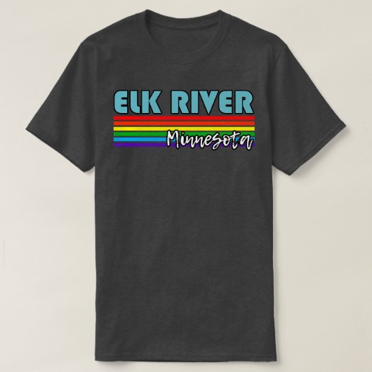 T-shirt Elk River Minnesota Pride Elk River LGBT Cadeau LG (Design devant)