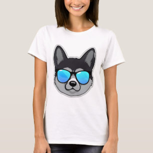 T-shirt Elkhound norvégien en lunettes de soleil Cool Clas