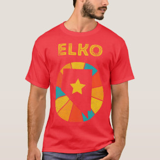 T-shirt Elko Nevada Vintage Souvenir déshabillé 1
