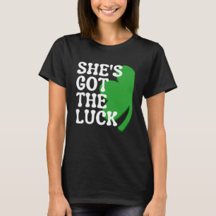 T-shirt Elle a la chance Couples qui correspondent à St Pa